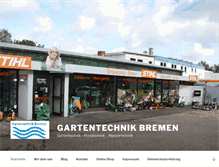 Tablet Screenshot of gartentechnik-bremen.com